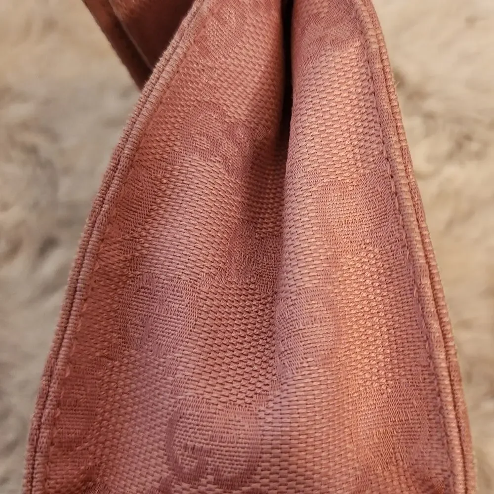 GUCCI GG CANVAS VANITY PINK COSMETIC POUCH